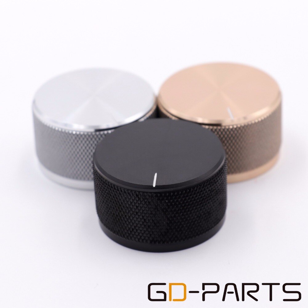 1PC 38x22mm CNC Machined Solid Aluminum Volume Potentiometer Control Knob For Turntable Radio CD Player DAC Speaker AMP HIFI DIY