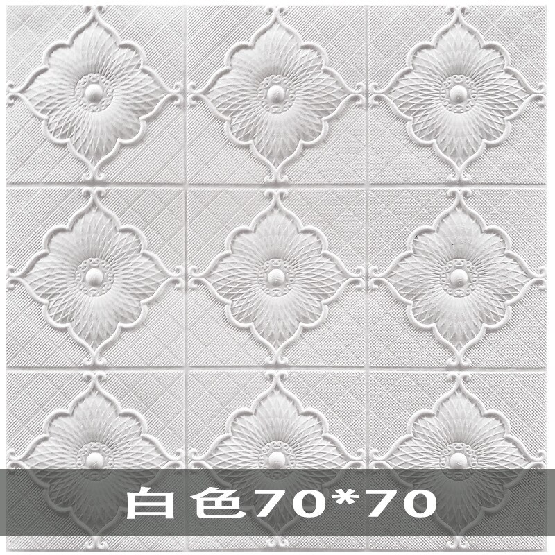 3D Muurstickers Plafond Sticker Dak Decoratie Schuim Behang Stereo Waterdicht Diy Tv Achtergrond Behang Sticker