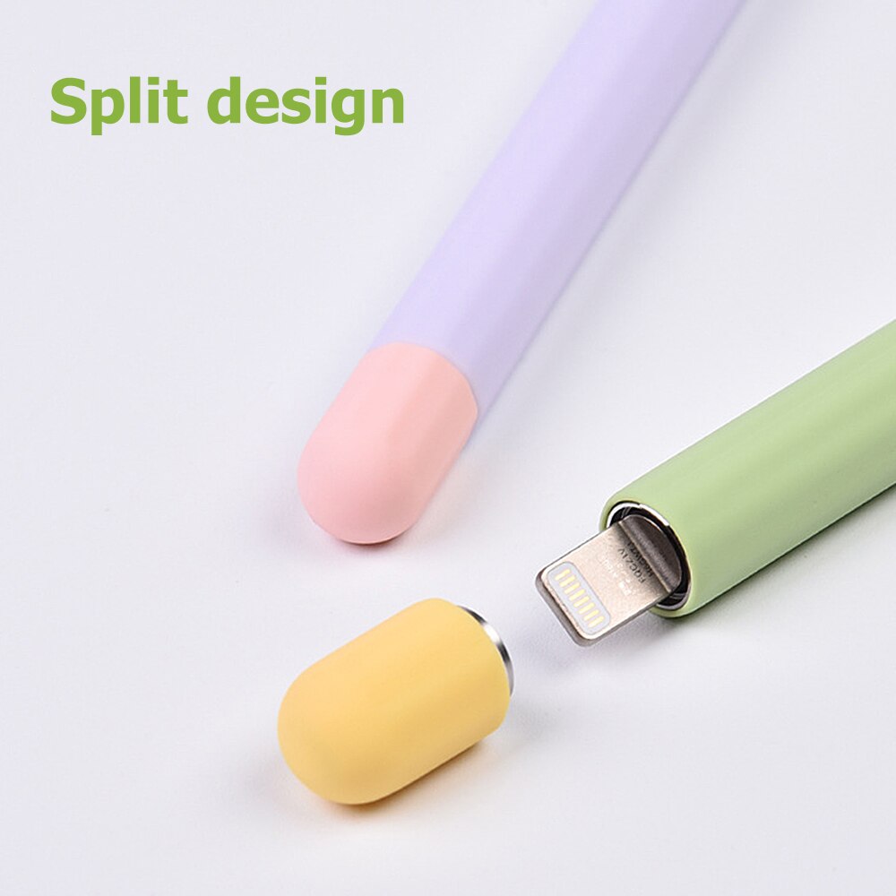 Silicone Sleeve Cap Tip Cover Holder Tablet Touch Pen Stylus Pouch Sleeve For Apple Pencil 1 Generation Case For iPad Pencil
