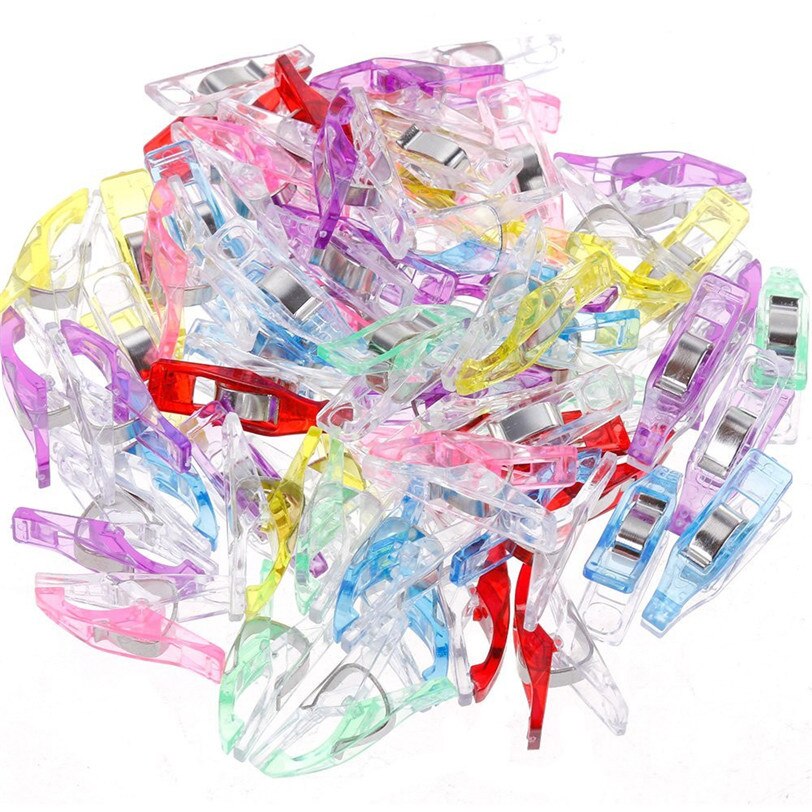 60 Pcs Kleurrijke Naaien Ambachtelijke Quilt Binding Plastic Clips Klemmen Pack