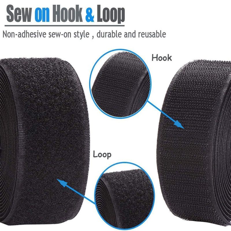 5 Meters/pair Nylon Klittenbandsluiting Tape Geen Lijm Haak Lus Lijm Naaien-Op Magic Tape Diy Kleding accessoires