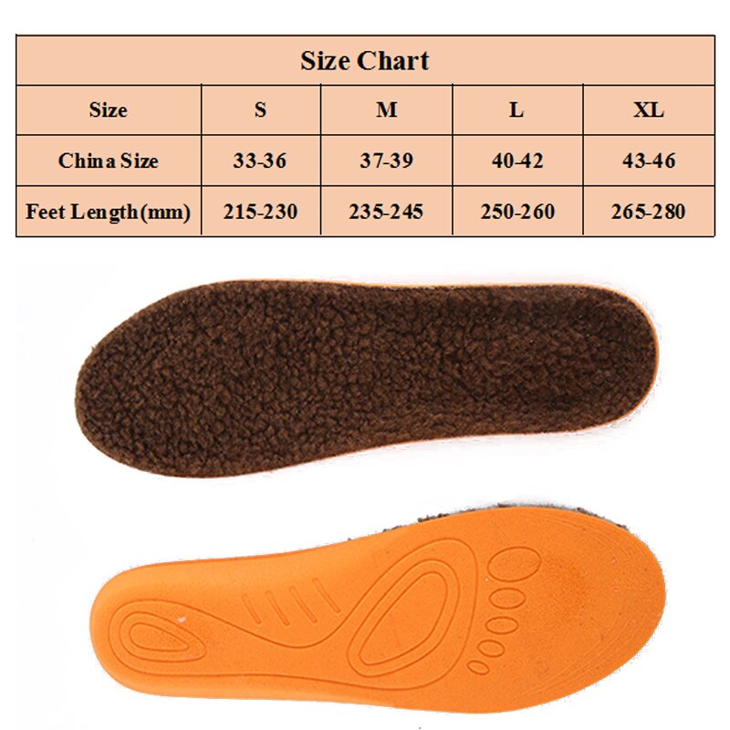 Warme binnenzool verwarmd lamshaar thermische inlegzolen dikke zachte ademende wintersportschoenen inlegzolen voor voeten schoenen laarzen padzool