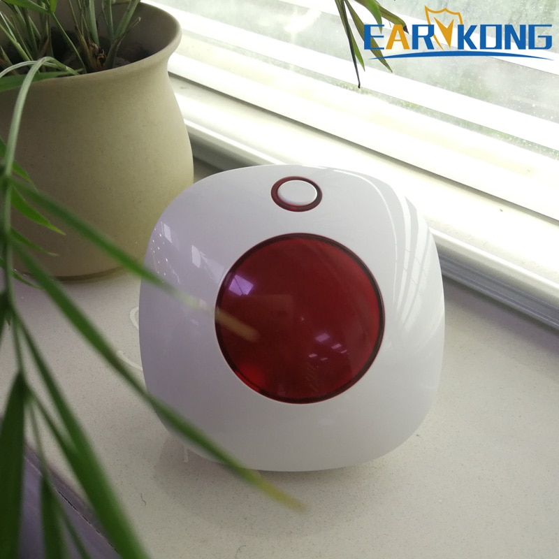 Tuyasmart wifi kodin murtohälytinjärjestelmä 433 mhz langaton strobo sireeni kodin hälytys smart life / tuyasmart / alexa / google home -sovellus