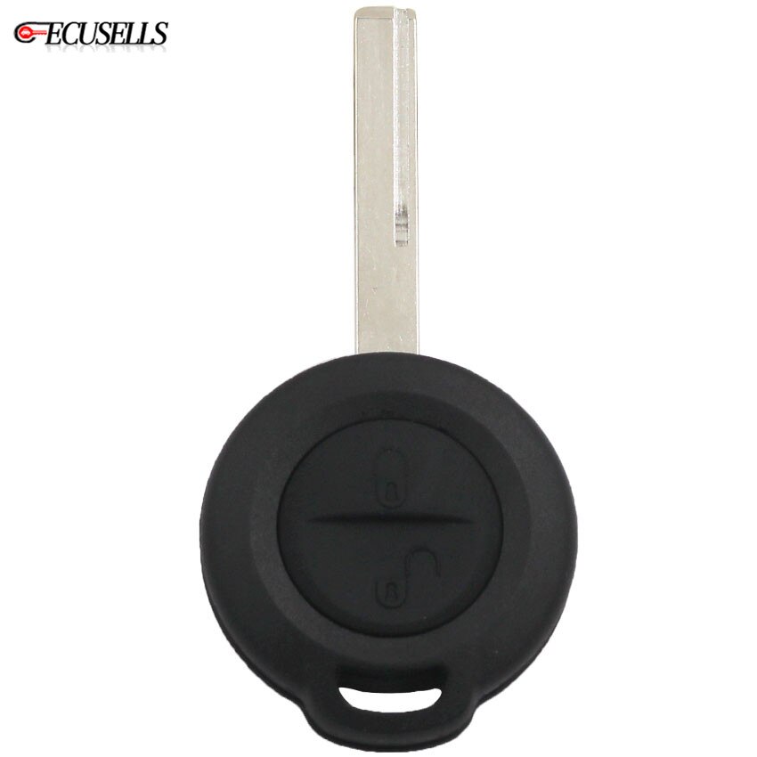 Recambio de 2 botones para mando a distancia de coche, carcasa para Mitsubishi Colt Warior Carisma Spacestar con cuchilla sin cortar,