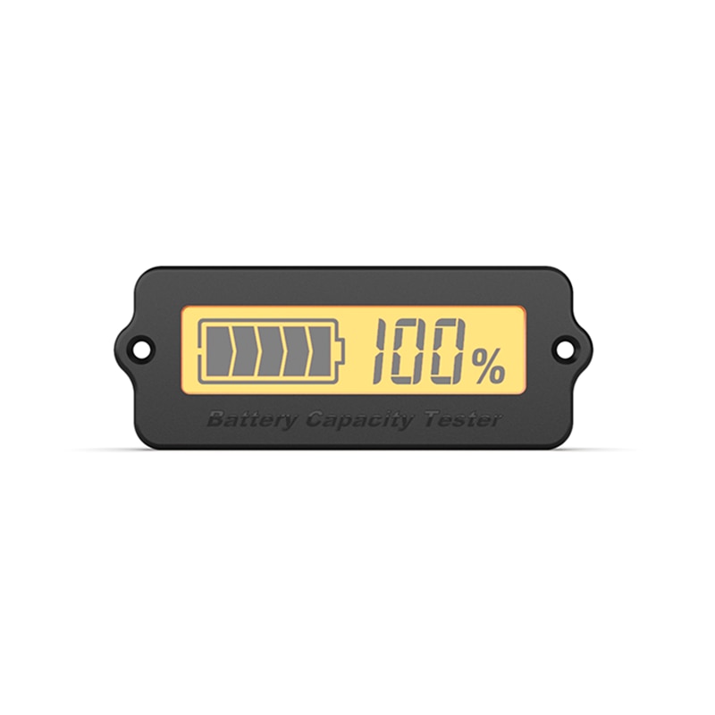 Digital Battery Capacity Tester Voltage Capacity Percent Meter Battery Monitor for Lithium Batteries and Lead-Acid Batteries: Orange