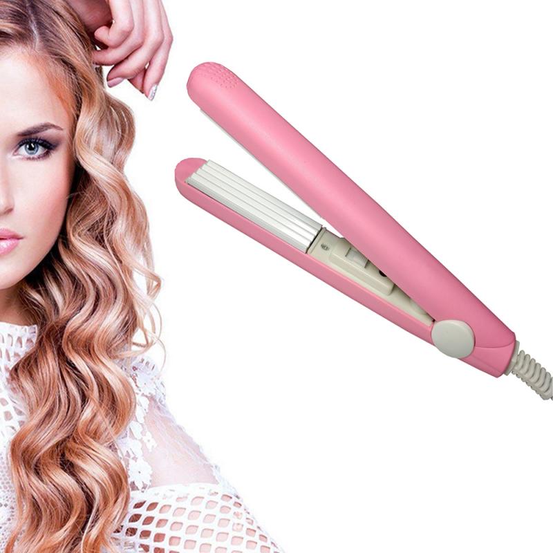 Hair Curler Rizador De Cabello Plancha De Pelo Boucleur Cheveux Mini Hair Dryer Brush Straightening Corrugated Curling Iron TSLM