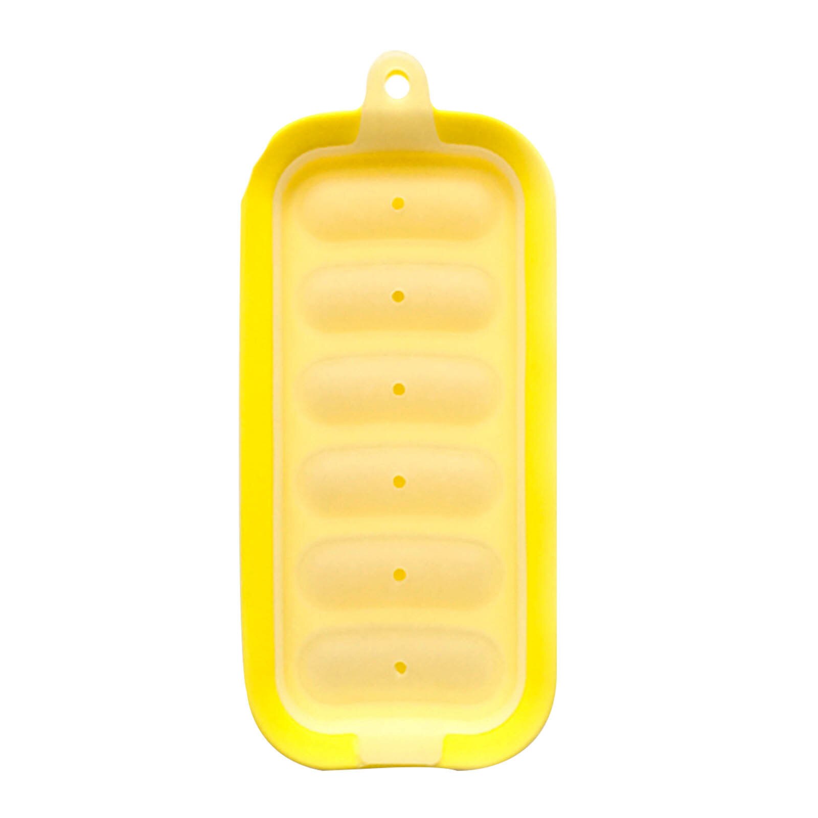 Utensilios de cocina Diy, molde para salchichas, jamón, salchicha, 6 con caja de perrito , accesorios de cocina prácticos y prácticos: Yellow