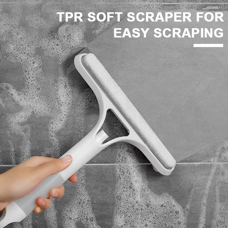 SEAMETAL limpiaparabrisas de limpieza de vidrio de coche 3 en 1 limpiador de parabrisas de ventana de puerta de coche escurridor con botella de Spray para herramienta de lavado de casa de coche