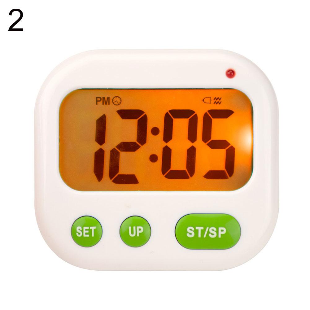 Vibration Backlight LED Digital Timer Electronic Desktop Student Alarm Clock: 2