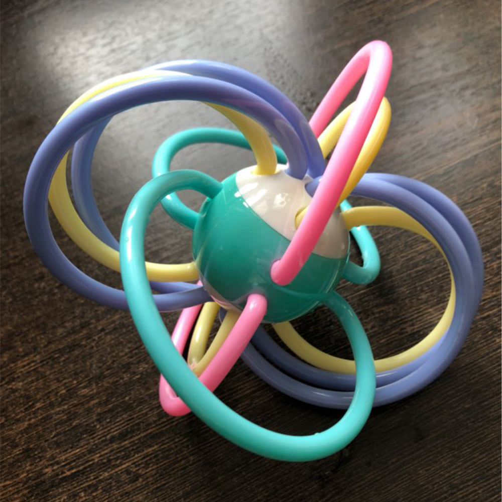 Colorful Baby Rattles Teether Toys Newborn Infant Puzzle Teeth Ball For 0-12 months Baby Hand Bell Rattle Early Educational