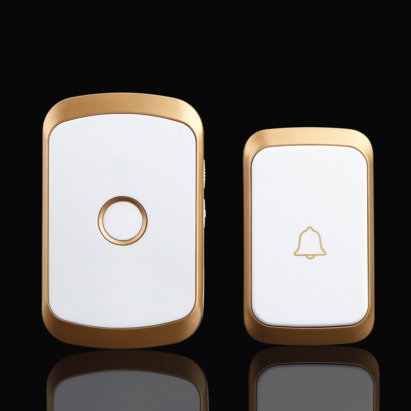 Wireless Doorbell Home Long-Distance Villa Reminder Pager Home Wireless Remote Control 36 Ring Intelligent Doorbell A20: WHITE / Eu plug