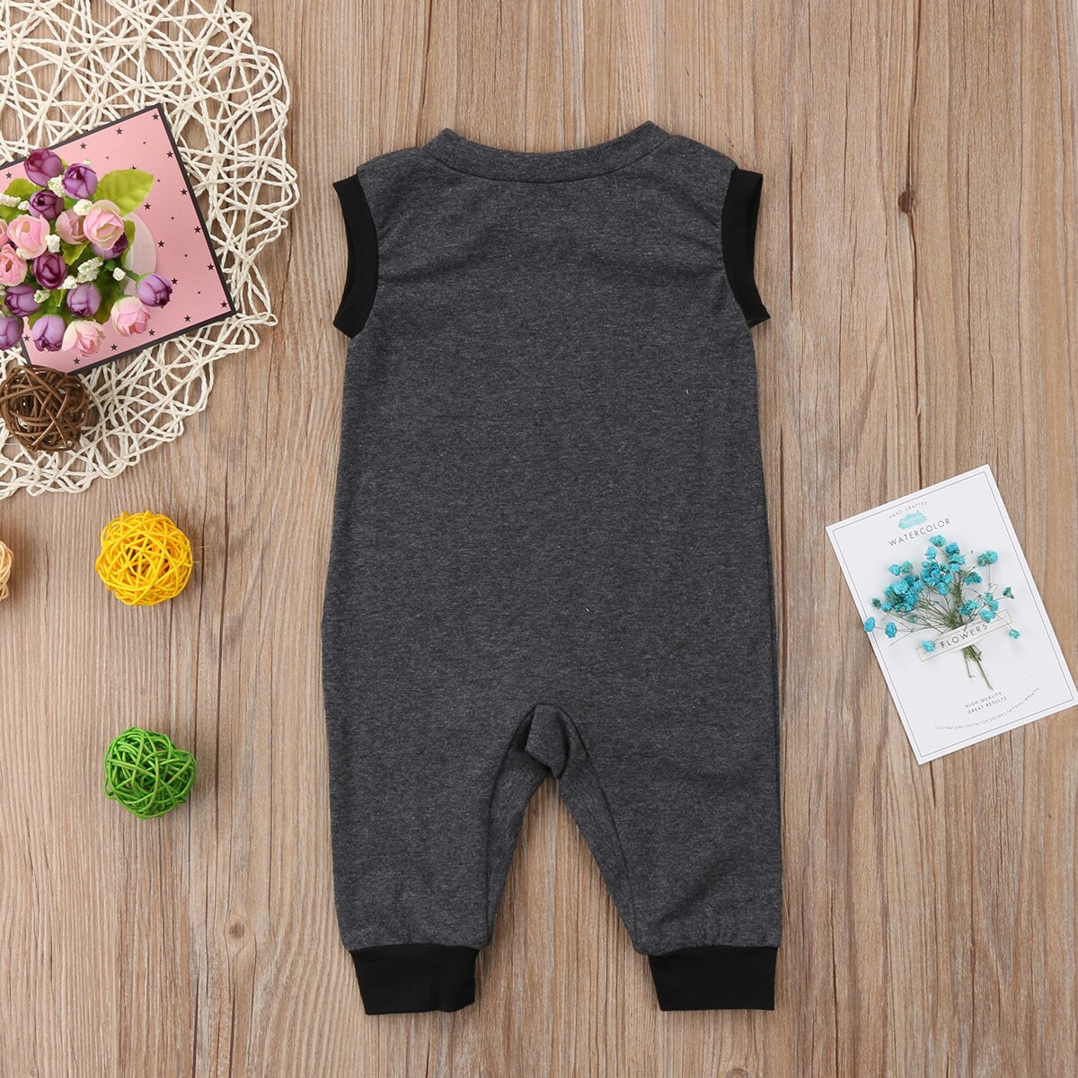 Katoen Pasgeboren Baby Baby Boy Meisje Romper Mouwloze Jumpsuit Kleding Outfit 0-2T