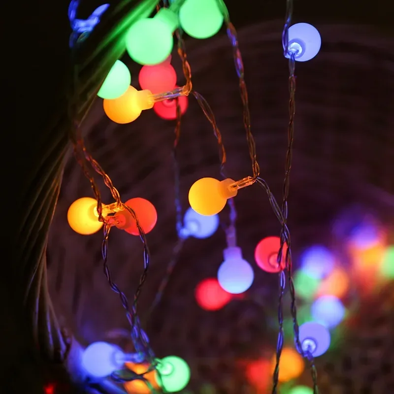 10M USB/Battery Power Ball LED String Lights Garland Lights Outdoor Lamp Wedding Garden Fairy Lights Christmas Decoration: green / 650W