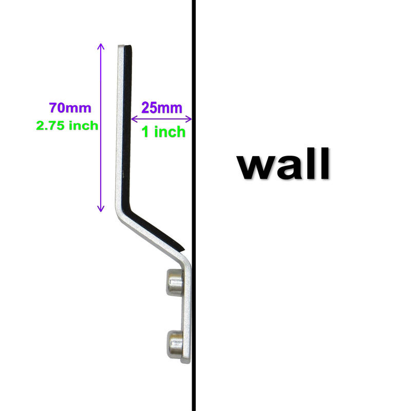Snowboard Wall Storage Rack Wall Mount Wall Display Rack -Aluminum, 1 Pairs