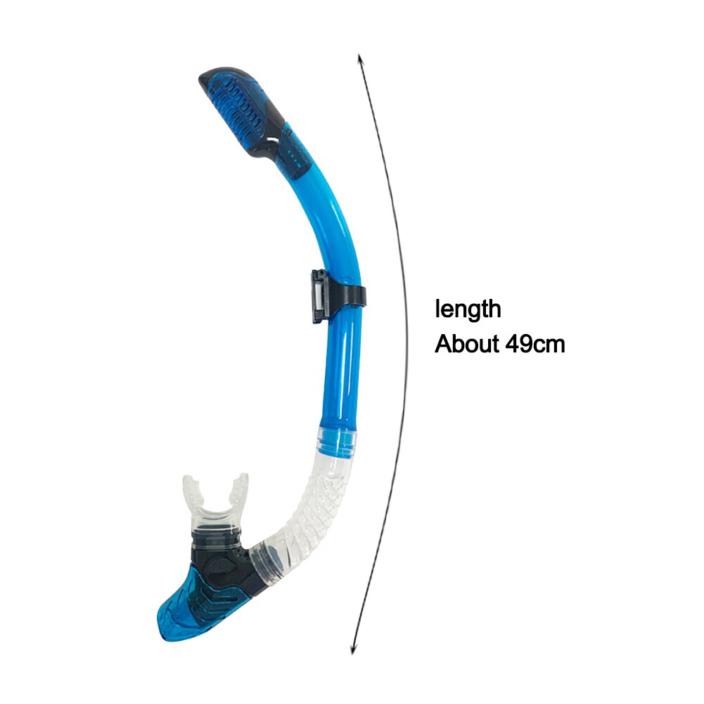 Diving Snorkel Swimming Diving Breathing Tube Hose Full Dry Adult Underwater Snorkeling Gear Diving Equipment: Blue