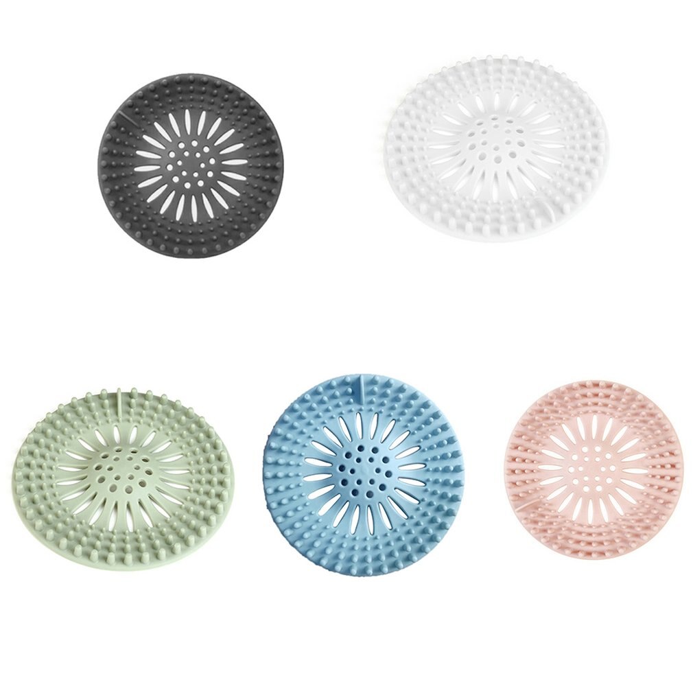 Rund golv avloppsmatta täckplugg vattenfilter dusch avlopp täcker handfat filter hårpropp för badrum kök