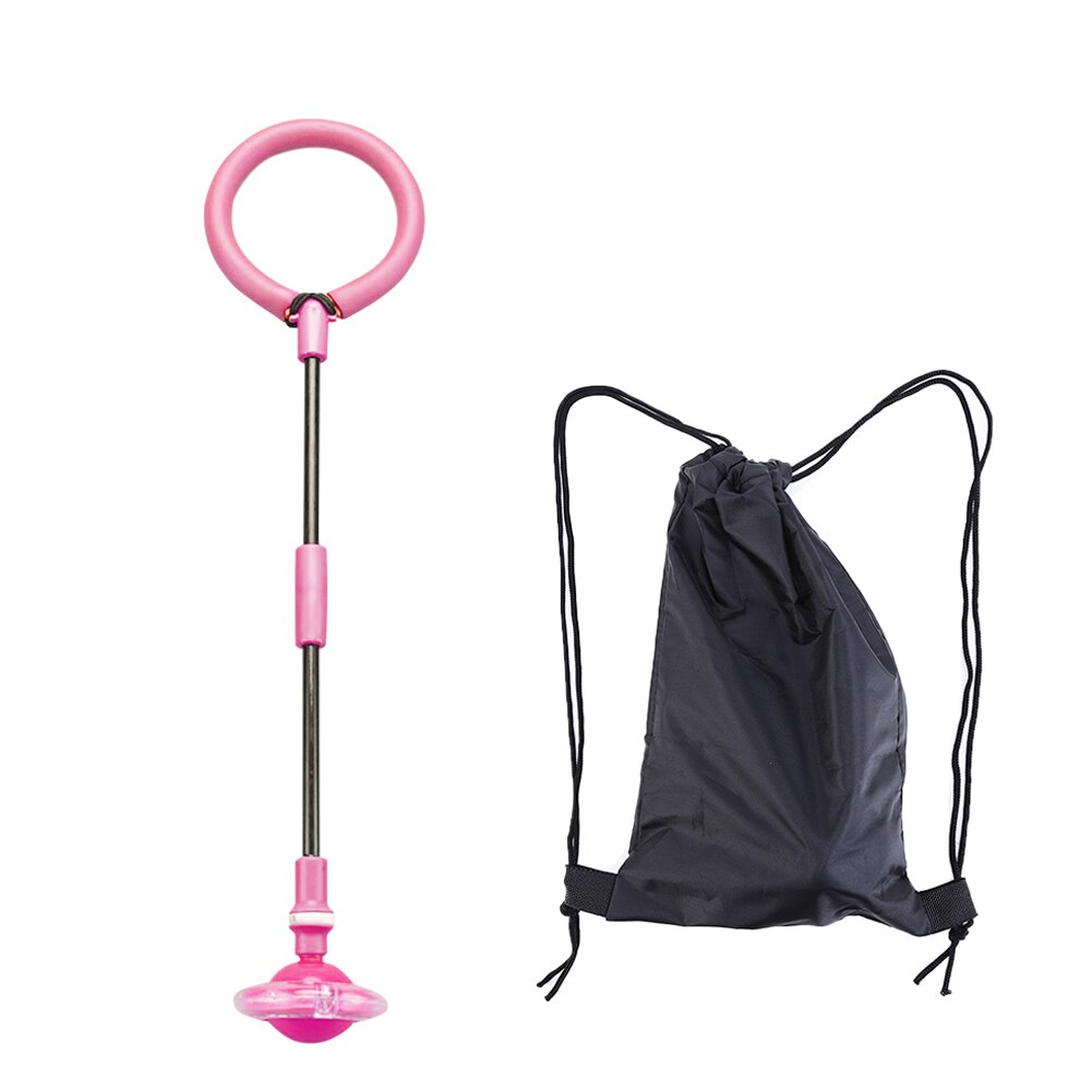 freundlicher glühend hüpfen Bälle Eine Fuß LED-Blitz Springen Seil Knöchel Überspringen für freundlicher Jungen Mädchen Bildung Spielzeug: rosa