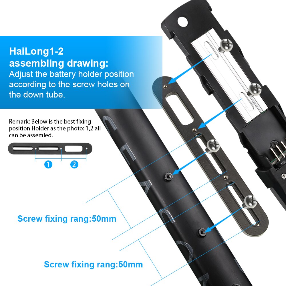 Ebike batería 36v hailong caja de Li-Ion 18650 células de batería de