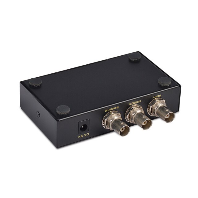 SDI Splitter 1x2 Multimedia Split Extender Full HD 1080P SDI 2 Ports Splitter SD-HD 3G-SDI for TV SDI Camera