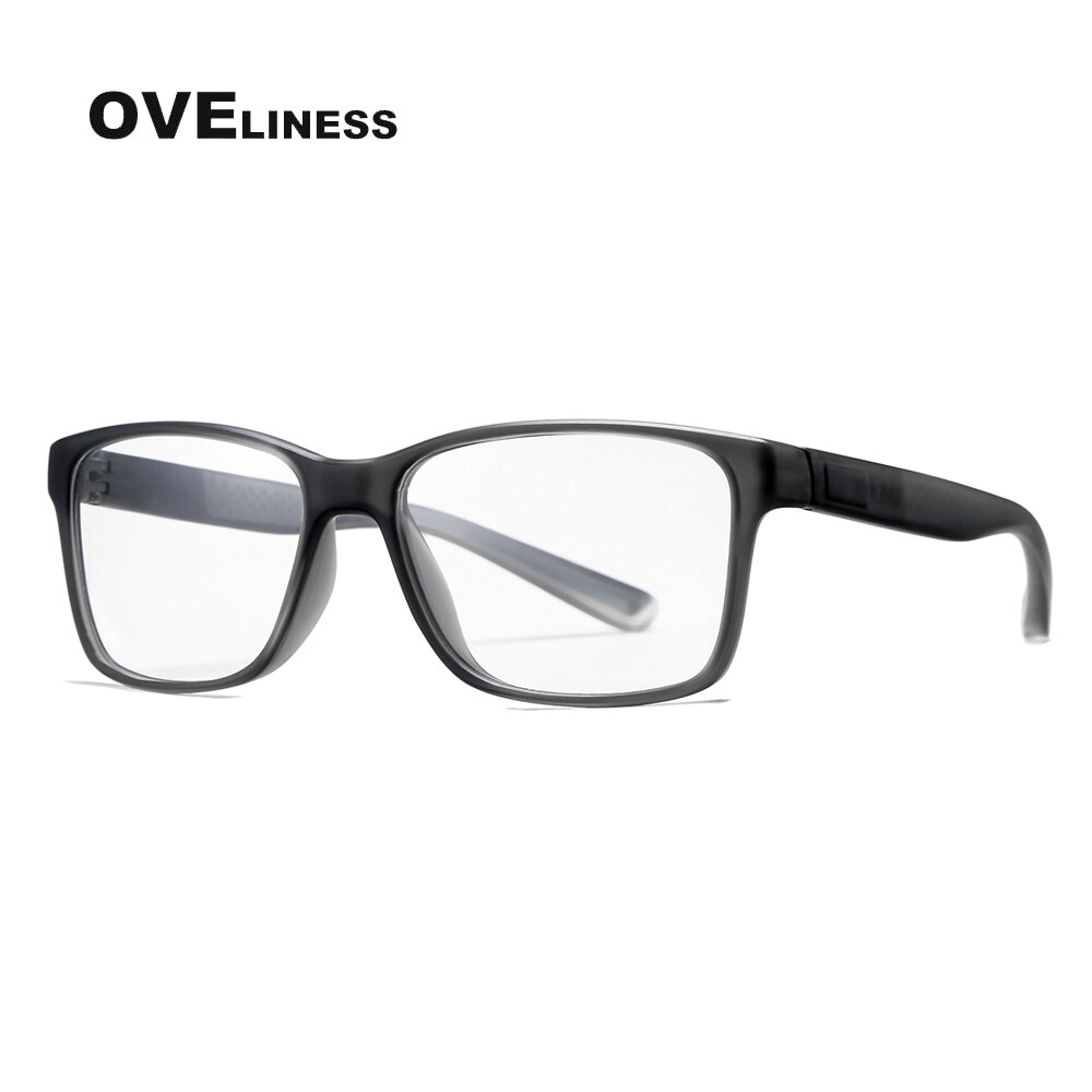 tr90 men's eyeglasses eye glasses frame men Optical Myopia Prescription Clear glasses male Full Spectacles eyewear frame: grey