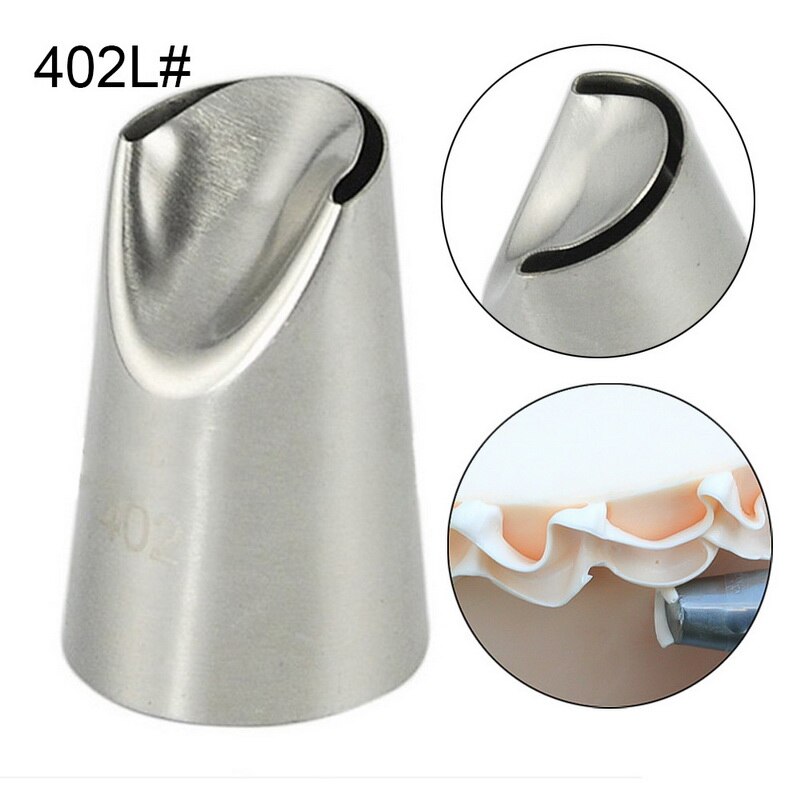 8Pcs Big Size Russische Pastry Icing Piping Nozzles Rvs Decorating Tip Cake Cupcake Decorateur Rose Accessoires Keuken