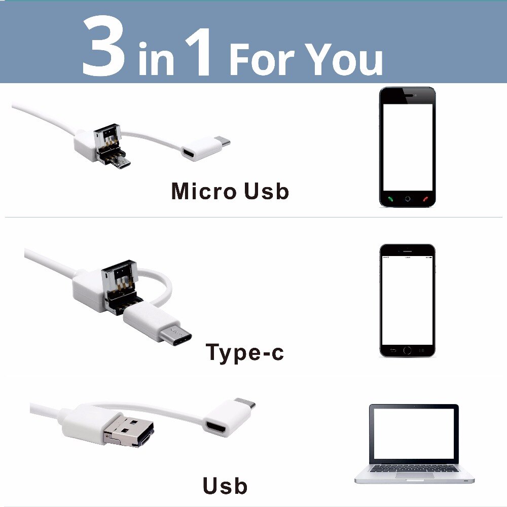 Ear Cleaning Endoscope 3 in 1 USB Visual Ear Cleaning Tool Mini Camera for Android 5.5mm Ear Health Care Tool Ear Pick Otoscope