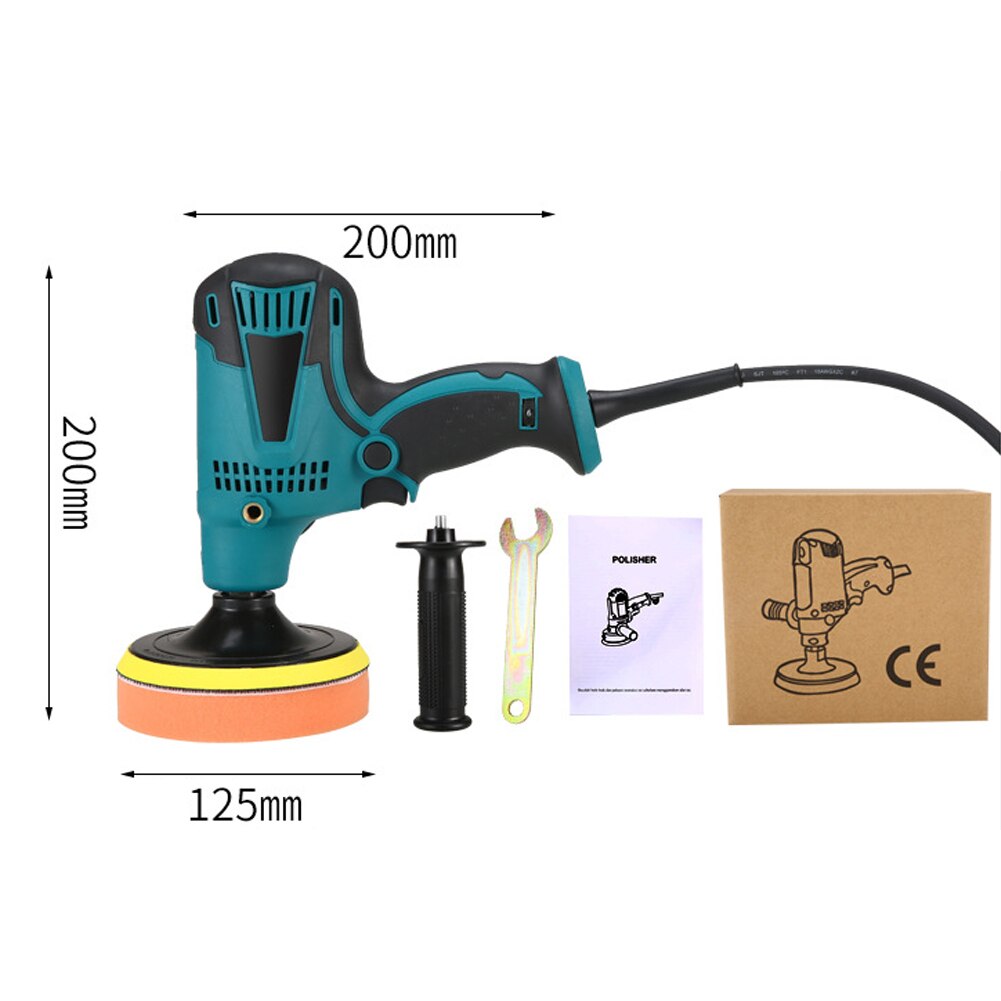 800W Car Polisher Grinding Machine 220V Mini Polishing Machine 3000RPM Auto Sanding Machine Orbit Waxing Polisher Power Tools
