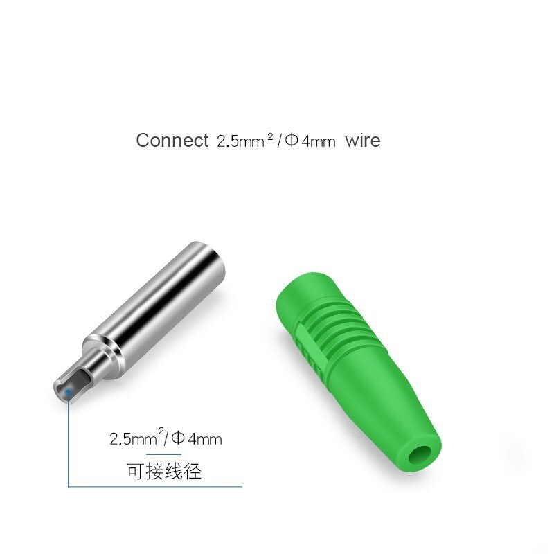 (20 PCS) Koper 4mm Banaan Plug Vrouwelijke Hoofd Insert Aansluiting Geïsoleerde Jack Plug Draad Soldeer Connector