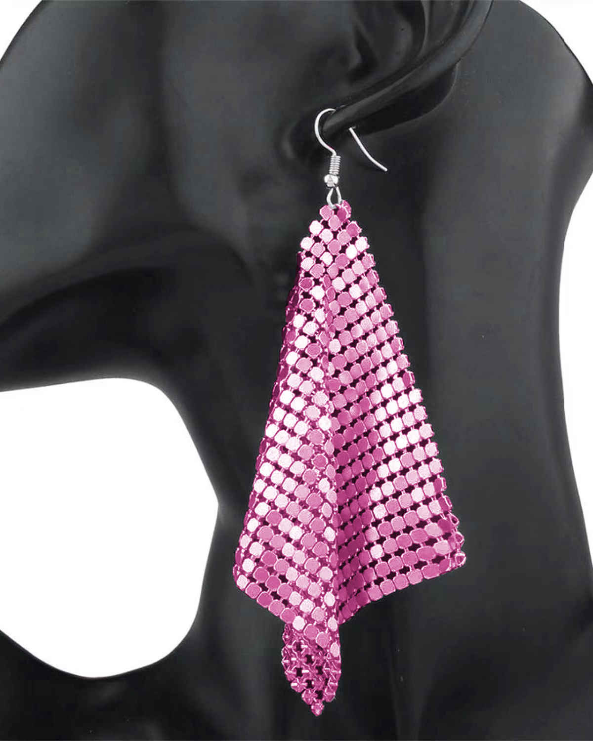 Glanzende Metalen Pailletten Oorbellen Voor Vrouwen Mode Kwastje Geometrische Lange Stijl Earring Verklaring Sieraden Meisjes Wedding Party: Goud-kleur