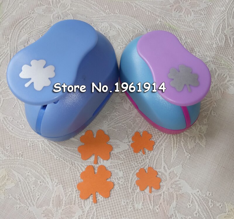 2pcs (2.3cm,1.4cm) four leaf shape craft punch set Punch Craft Scrapbooking school Paper Puncher eva hole punch