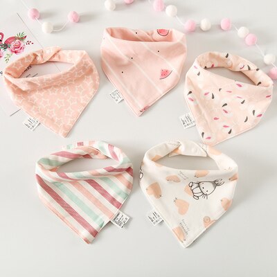 4 Stks/pak Baby Sjaal Burp Doek Bandana Katoen Slabbetjes Pasgeboren Baby Jongen Meisje Peuter Herfst Winter Sjaal Waterdicht Bib: 12