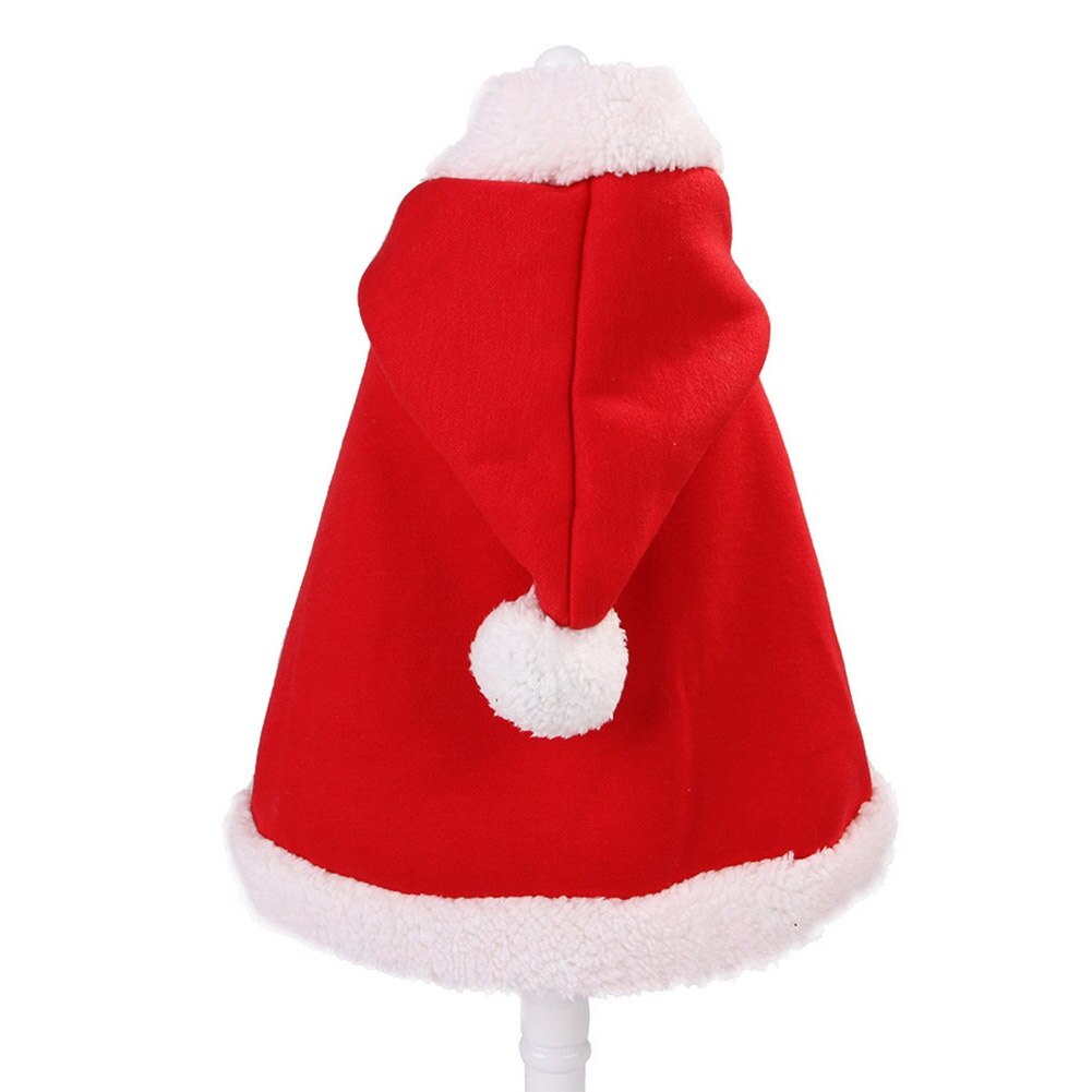 Traje con gorro de Papá Noel para cachorro y gato, capa para disfraz de Mascota, ropa de Navidad, vestido de divertido para gato, traje de Navidad