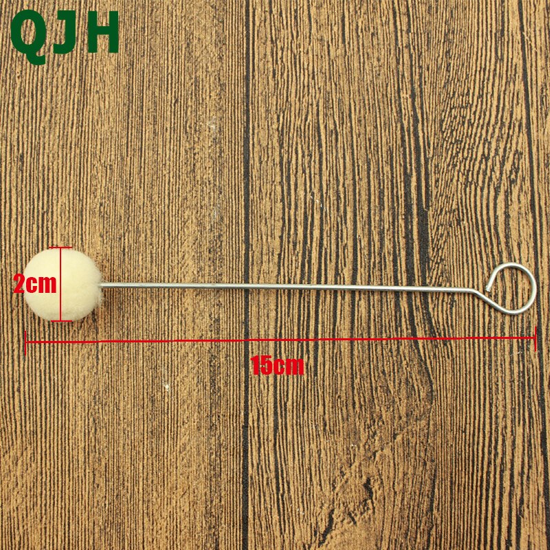10 Pcs Diy Leer Stof Extra Verven Gereedschap Wools Bal Borstel Metalen Handvat Handmatig Maken Een Verven Lijm borstel