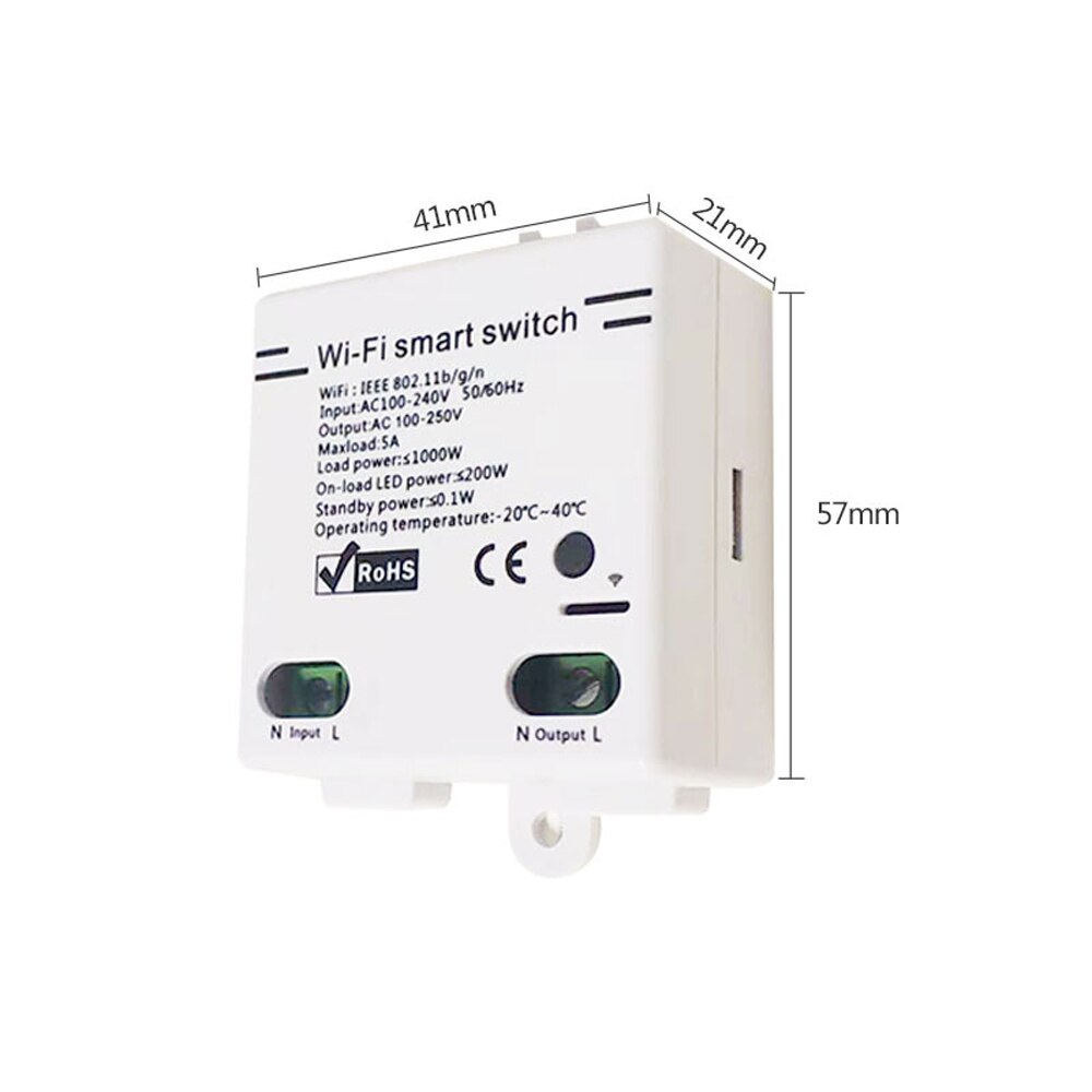 Intelligent Voice Control WIFI Switch DIY Breaker Module Controller Multiple Modes Mobile Phone APP Remote Control