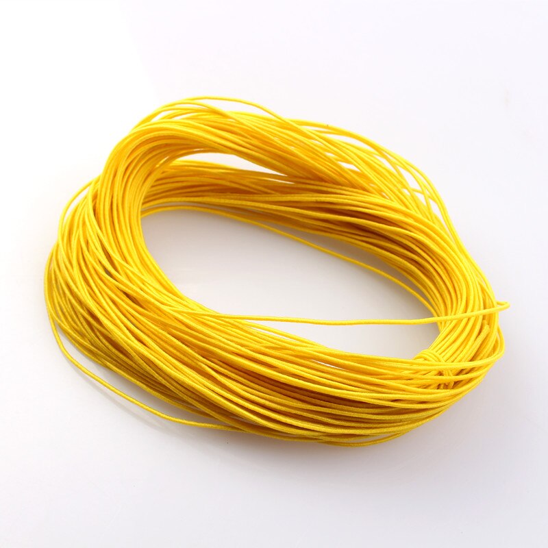 1mm 24M Geflochtene Elastische Schnur Perlen Themen Stretch String Stoff Crafting Schnüre für Schmuck Machen 23 Farben