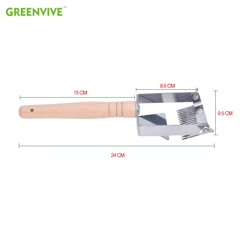 Beehive Tools Adjustable Direction Honey Uncapping Scraper Beekeeping Tool Stainless Steel Uncapping Fork Honey Forks