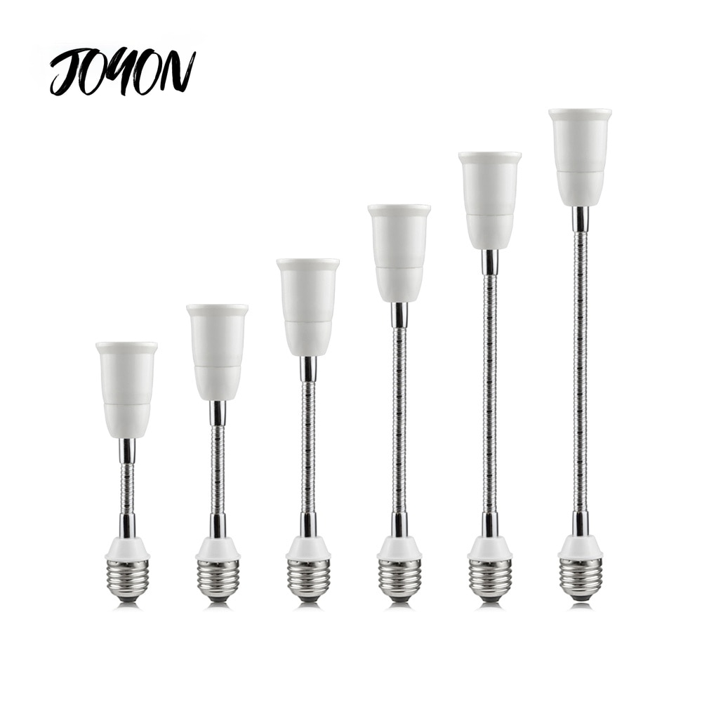 16CM 20CM 30CM 35CM 50CM 60CM E27 To E27 Lamp Holder Flexible Extension Adapter Socket 110V-220V LED Bulb Light Converters