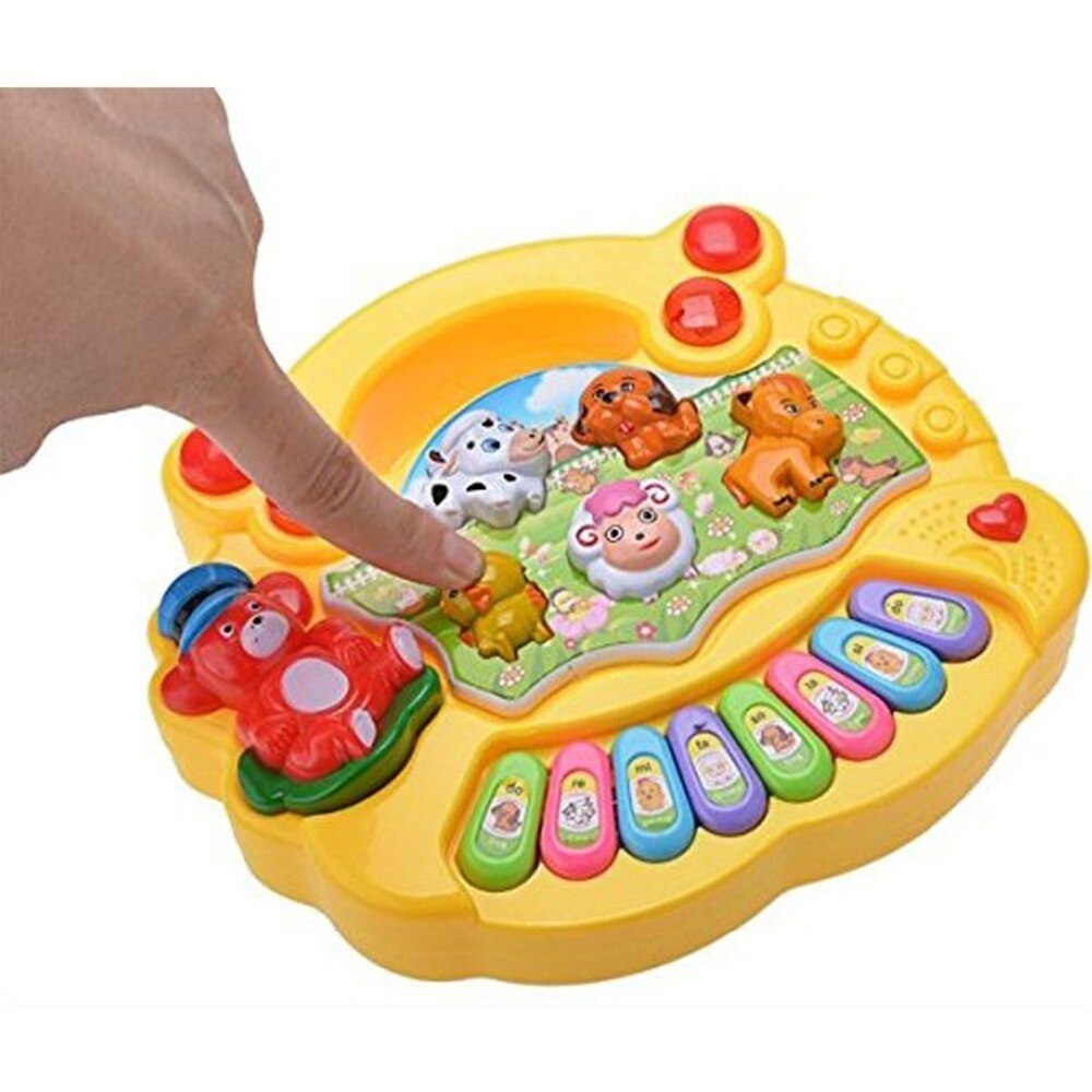 Baby Kids Musical Educatief Piano Animal Farm Developmental Muziek Speelgoed Retail Box