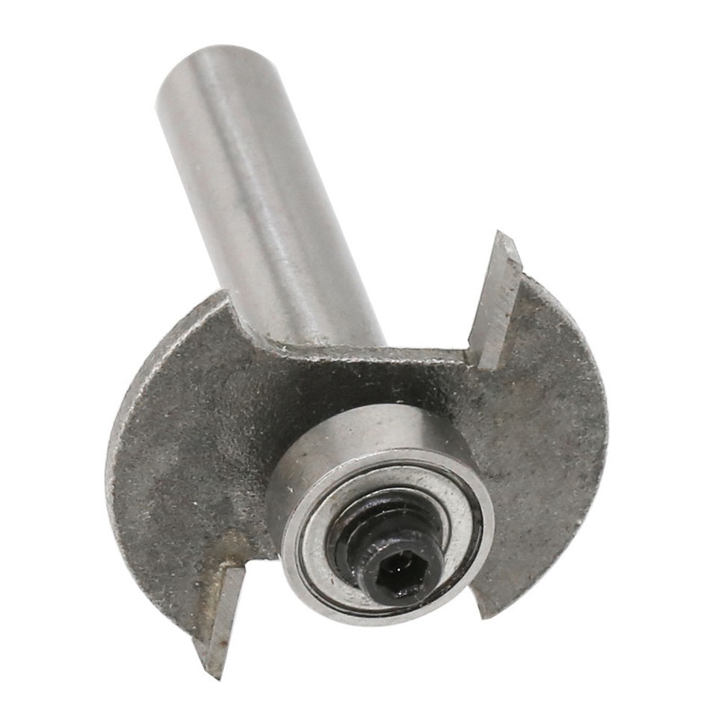 1 Pcs 8mm Schacht T-Track T-Slot Hout Frezen Houtbewerking Frees Tool Straight Edge blade Router Bit Voor Hout 8*3