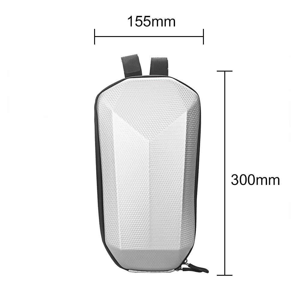 6L Electric Scooter Front Handlebar Hard Shell Bag EVA Rainproof Head Storage Hanging Package Organizer for M365 Kugoo M4: Silver