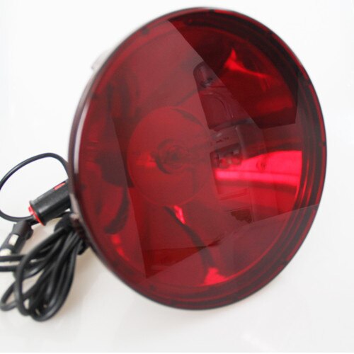 2 farver tilgængelig 240mm rød / gennemsigtig linse filterlinsedæksel passer til lysstyrke 240mm lys skjulte halogen håndholdt spotlight: Rød