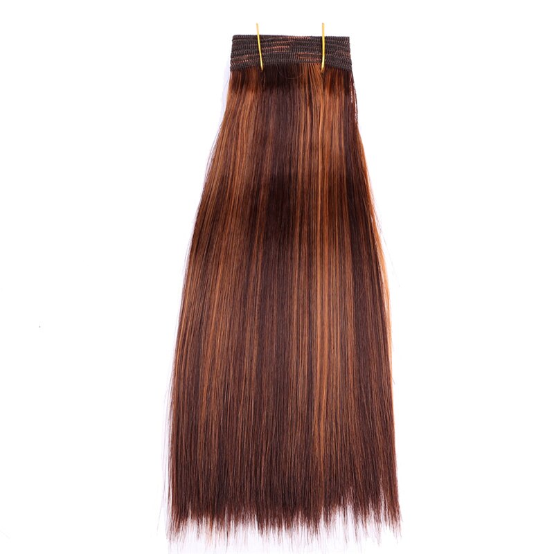 Angie P1B/30 Steil Haar Bundels Zacht synthetisch Haar Extensions 100 Gram een Stuk Mode Haar Weven: P4/30 / 20inch 1piece