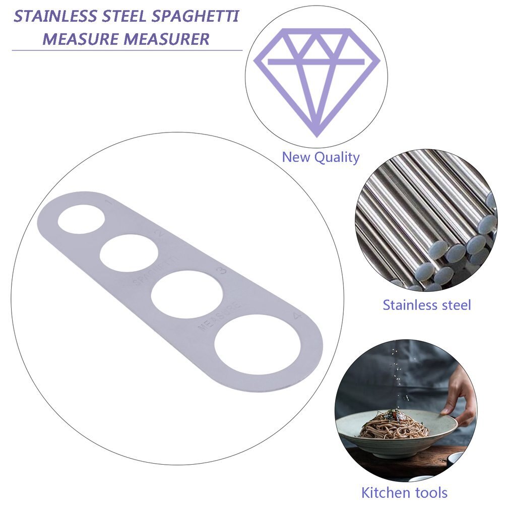 Doseur de pâtes en acier inoxydable, outil de mesure des spaghettis, Gadget de cuisine Durable