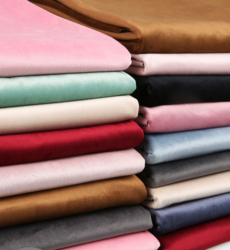 50cm*150cm fløyels klut tykk flanell plysj stoff fløyel pute sofa gull fløyel stoff for kjole fløyel stoff