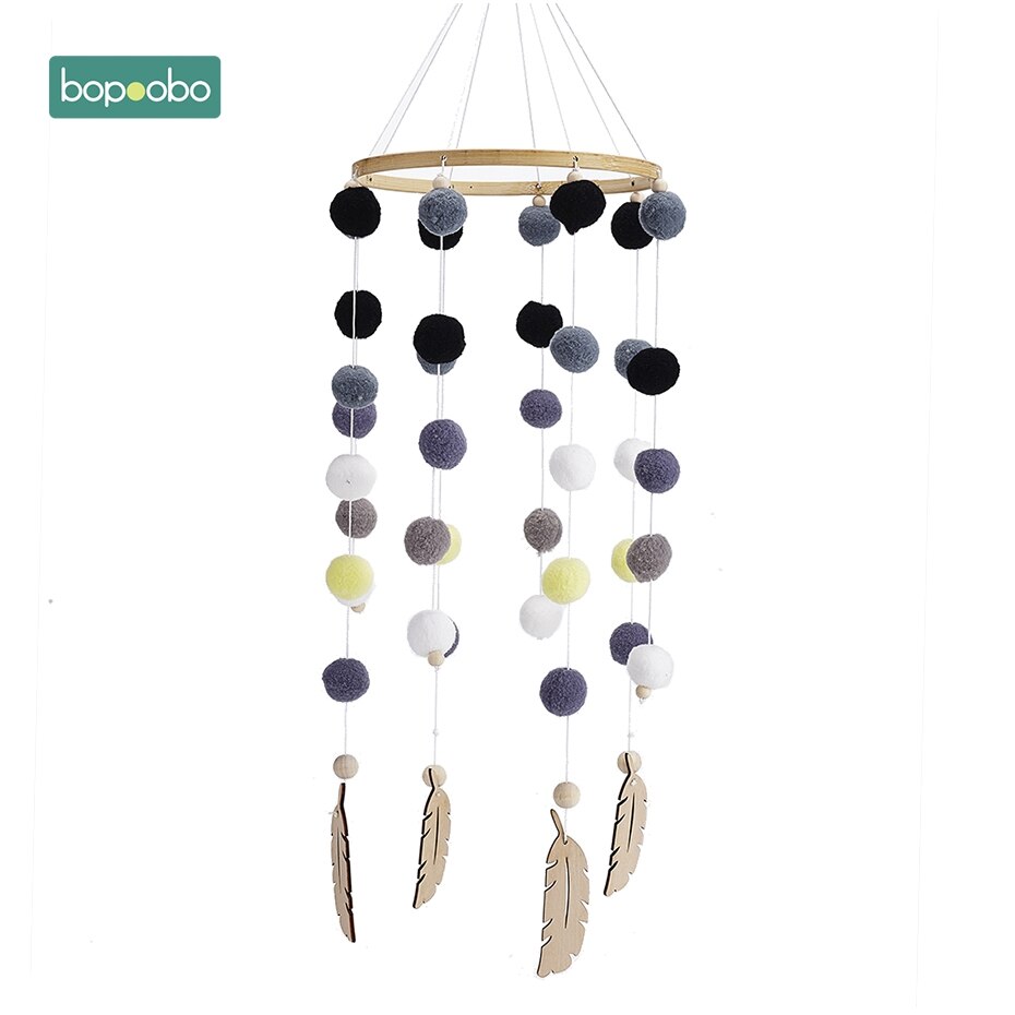 Bopoobo Baby Mobiele Opknoping Rammelaars Speelgoed Wind-Up Music Box Hanger Diy Opknoping Babybedje Mobiele Bed Bel Speelgoed houder Arm Beugel: Gray