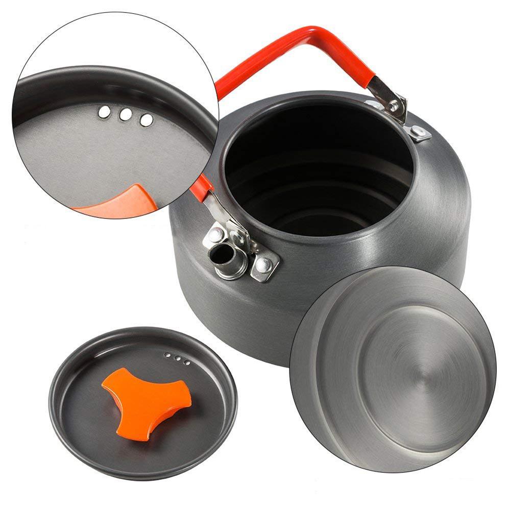 Aluminum Alloy Outdoor Camping Cookware Set Cookware Utensils Tableware Cooking Stove Kit Travel Pan Hiking Picnic Camping Tools