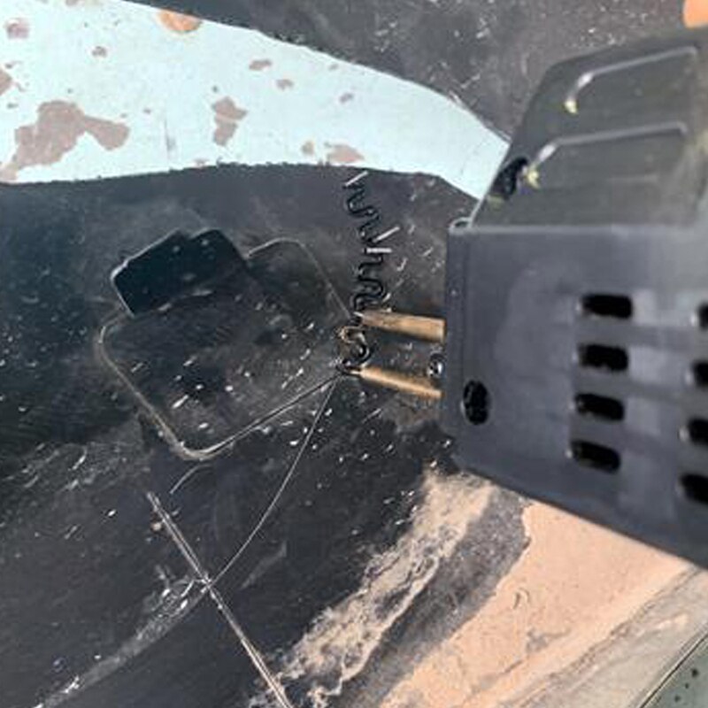 100 kpl hitsausnitoja muovin korjaus vakio esi leikattu aalto niitit puskurin korirakenteen korjaus 0.6/0.8mm hitsaustanko niitti