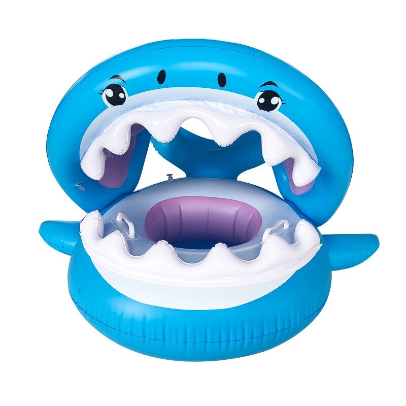 Baby Zwembad Float Zwemmen Float Met Luifel Opblaasbare Floatie Zwemmen Ring Baby Water Speelgoed