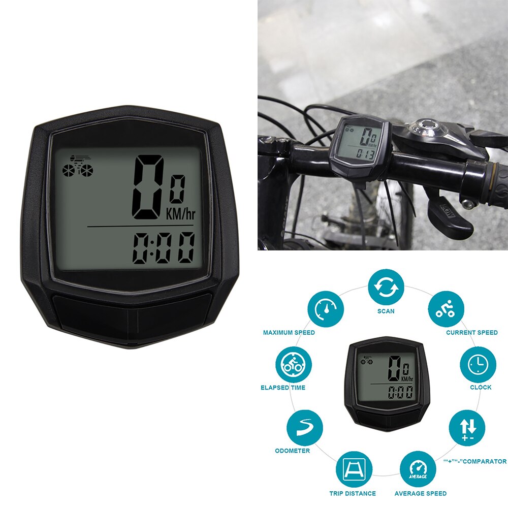 Fahrrad Stoppuhr Wasserdichte Computer Tacho Set M... – Vicedeal