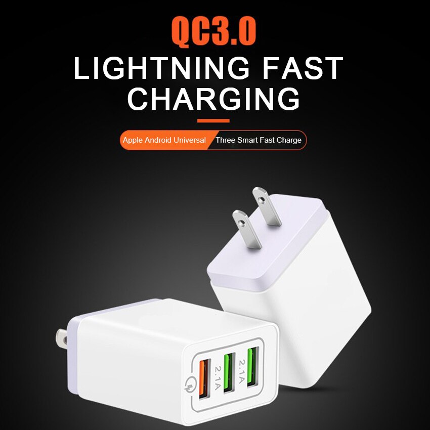Handy Quick Charge QC 3,0 Schnelle ladegerät USB tragbare Lade Handy Ladegerät Für Die Meisten Handy